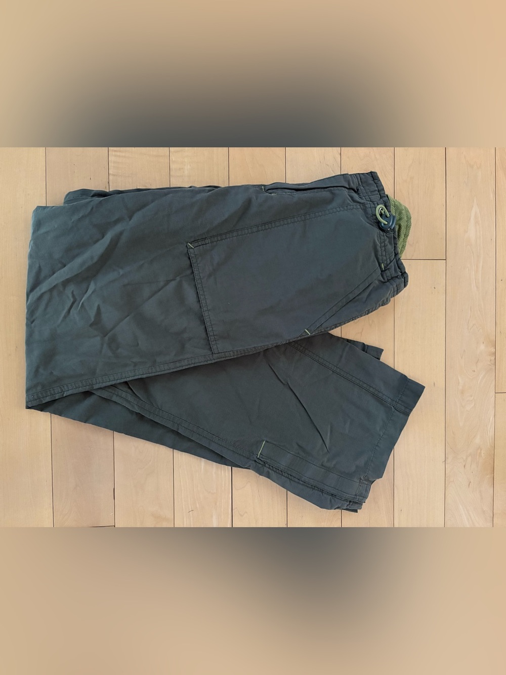 Y2K Baggy 725 Originals Cargo Pants w Elastic Drawstring Waist & Mesh Accents 7
